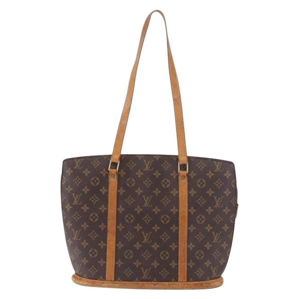 Louis Vuitton Monogram Babylone Tote Bag Brown